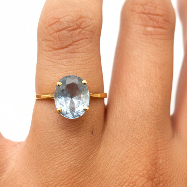 Bague en or jaune 18k - 2.01 G