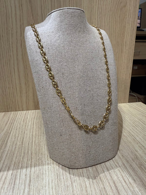 Collier Matinée Grain de Café en Or Jaune 18K