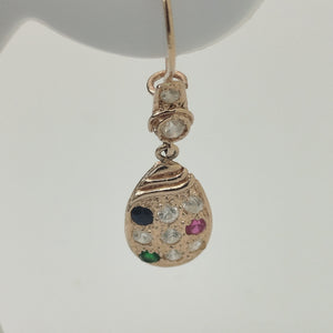 Boucles d'oreilles en or rose 18K 3.48 Grs