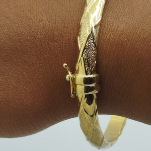 Bracelet Jonc en Or Jaune 18K 8.24 Grs