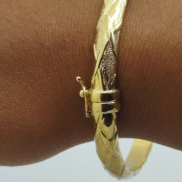 Bracelet Jonc en Or Jaune 18K 8.24 Grs