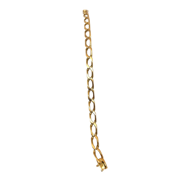 Bracelet Maillon Cheval en Or Jaune 18 Carats