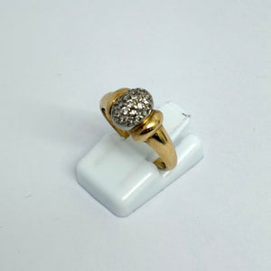 Bague Ancienne Or Jaune 18 K - Taille 54 - 3.61 G