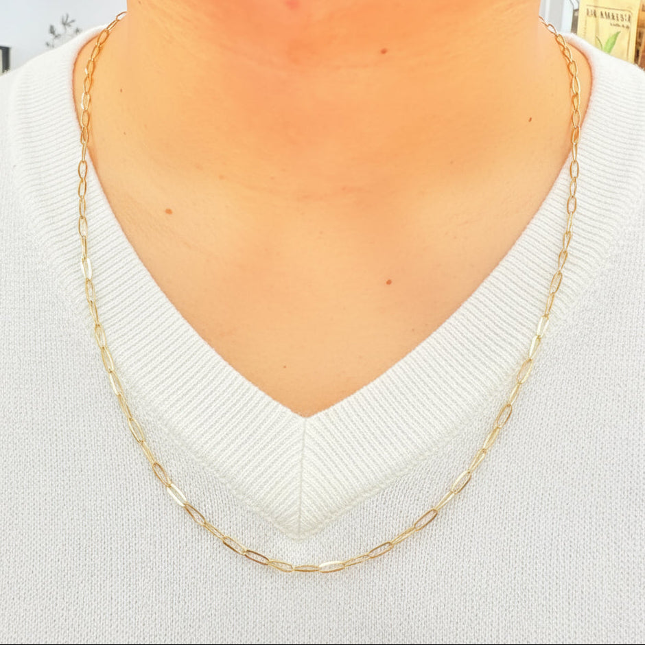 Collier long en Or jaune 18K - 10.31g