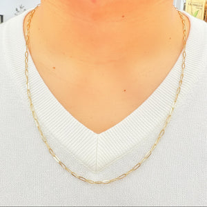 Collier long en Or jaune 18K - 10.31g