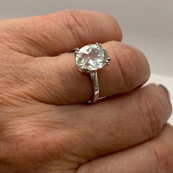 Bague en Or Blanc 18 Carats - Taille 55