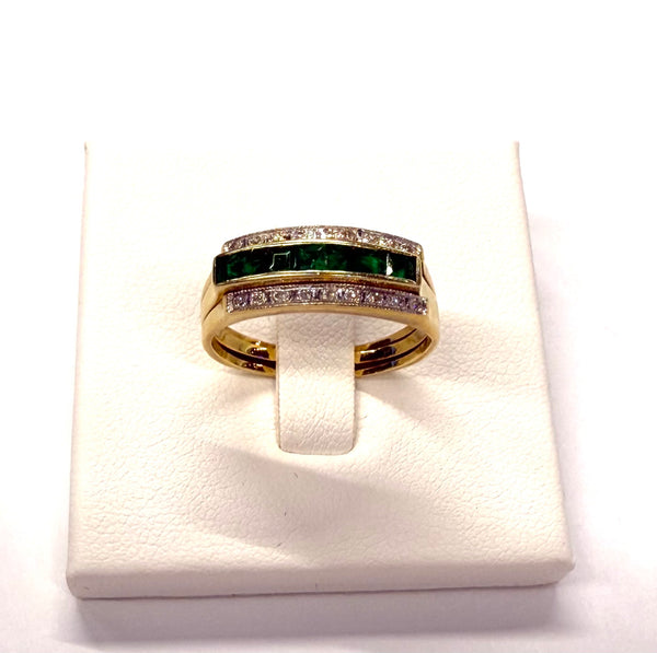 Bagues interchangeables diamants, émeraude, saphir, rubis en Or 18K