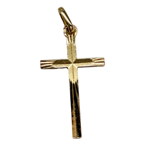 Pendentif Croix en Or Jaune 18K