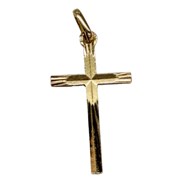 Pendentif Croix en Or Jaune 18K