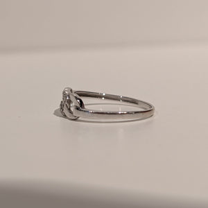Bague en Or Blanc 18 K  - Taille 54 - 1,30 G