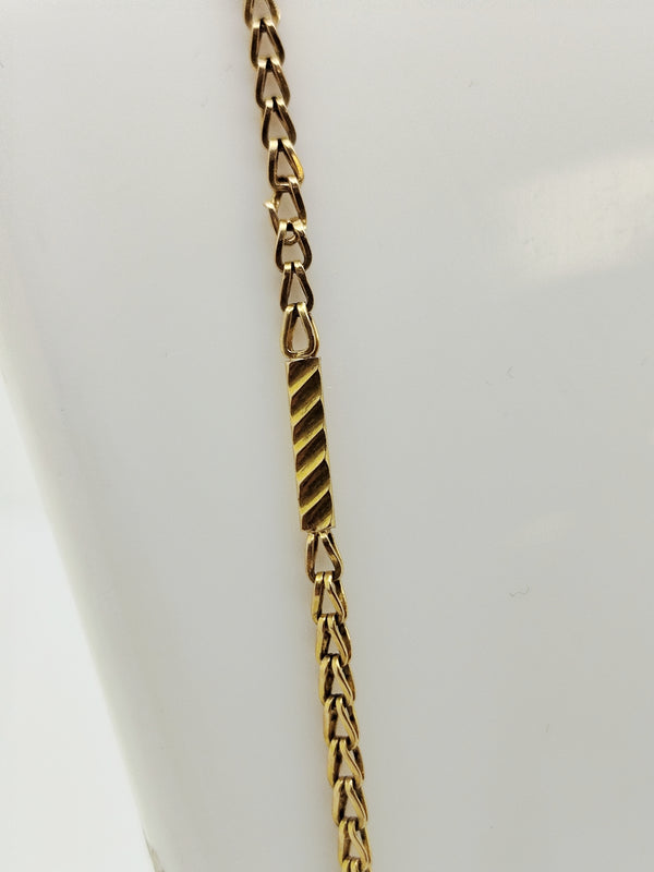Collier Matinée Fantaisie en Or Jaune 18K 9.51 Grs