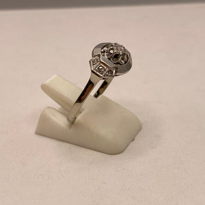 Bague en or gris 18K - Taille 56