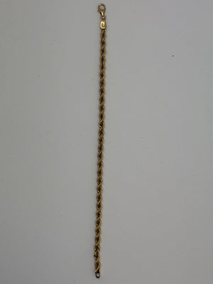 Bracelet Identité en Or Jaune 18K - 3.30g