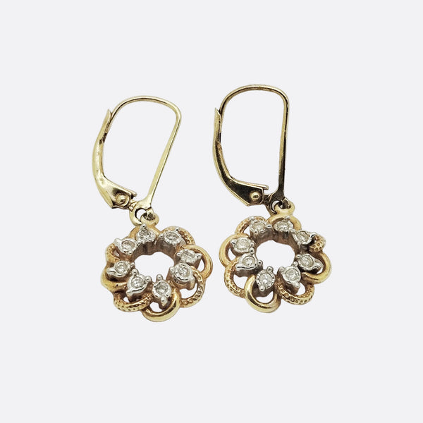 Boucles d'oreilles en Or Jaune 14K - 3.26 Grs