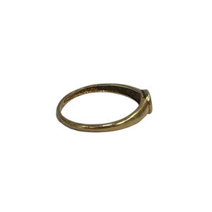 Bague en Or Jaune 18k avec pierre rouge