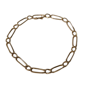Bracelet Maillon Figaro en Or Jaune 18 K - 12.45 Grs