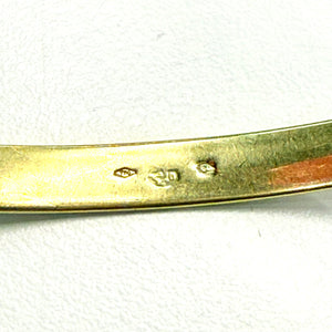 Bracelet Jonc Or Jaune et Blanc Martelé 18K - 11.26g