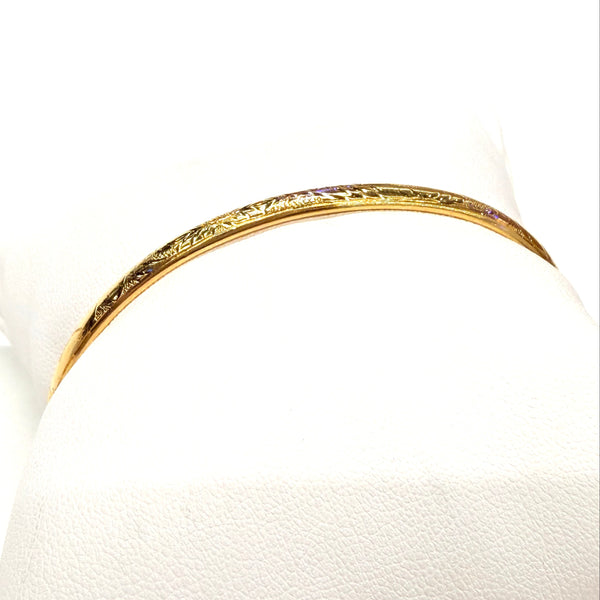 Bracelet Jonc Or Jaune 18k - 7.25 Grs
