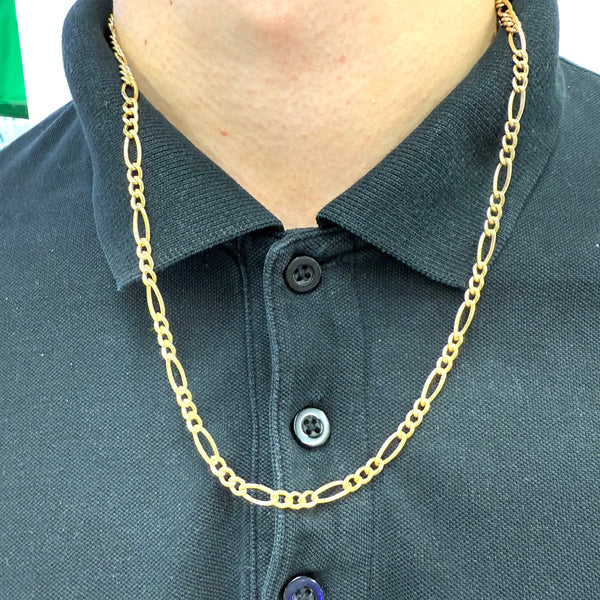 Collier à longue chaîne en or jaune 18 carats – 13,50 Grs