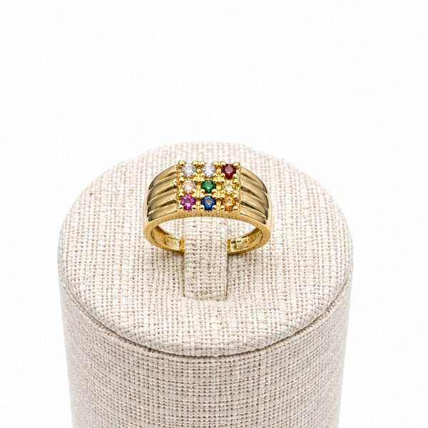 Bague en Or Jaune 18K - Taille 56 - 4.54G