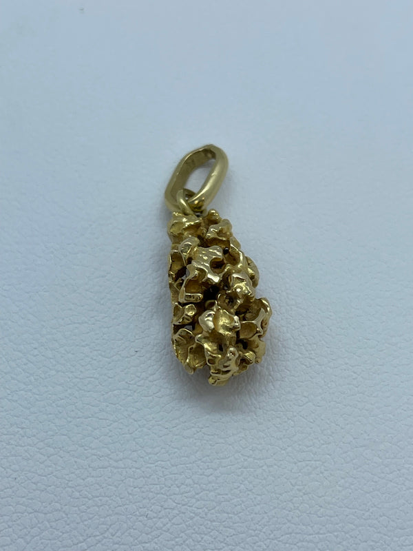Pendentif pépite en or jaune 18K 5.11 gr