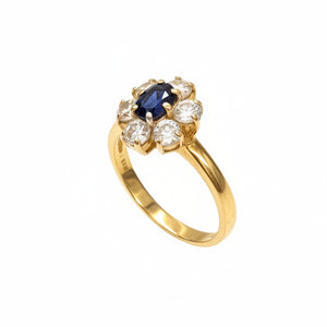 Bague Marguerite en Or Jaune 18k - 2.45 G
