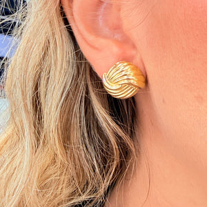 Boucles d'oreilles Or Jaune 18k - 3.42 Grs