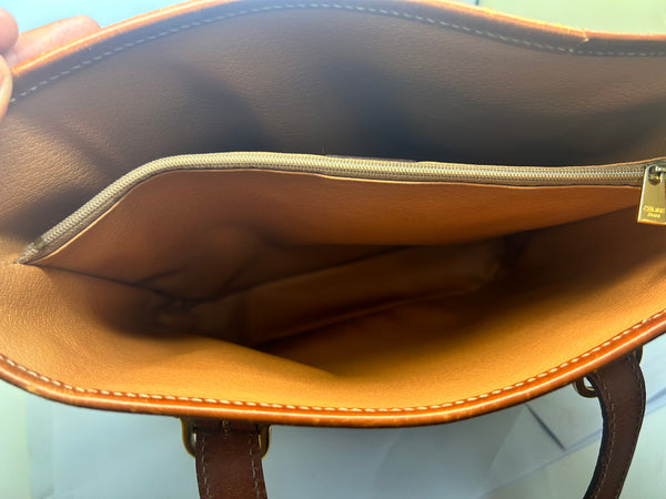 Sac cabas Céline vintage en cuir marron