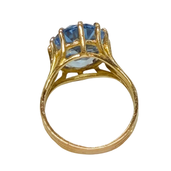 Bague avec Topaze en Or Jaune 18K