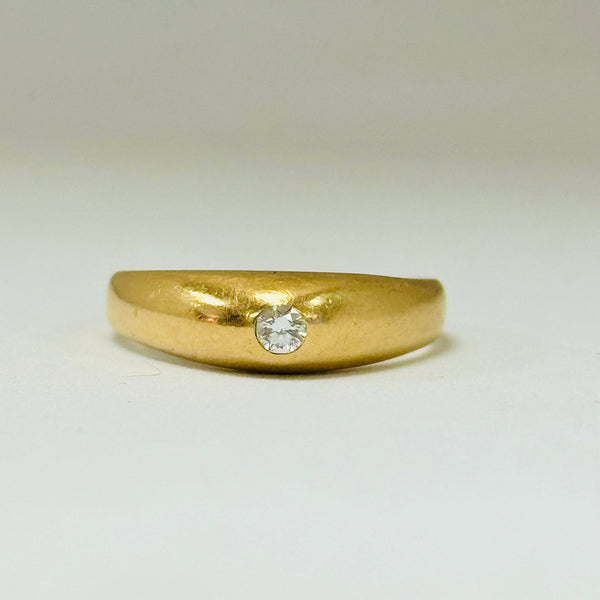 Solitaire en Or Jaune 18K 59-Taille