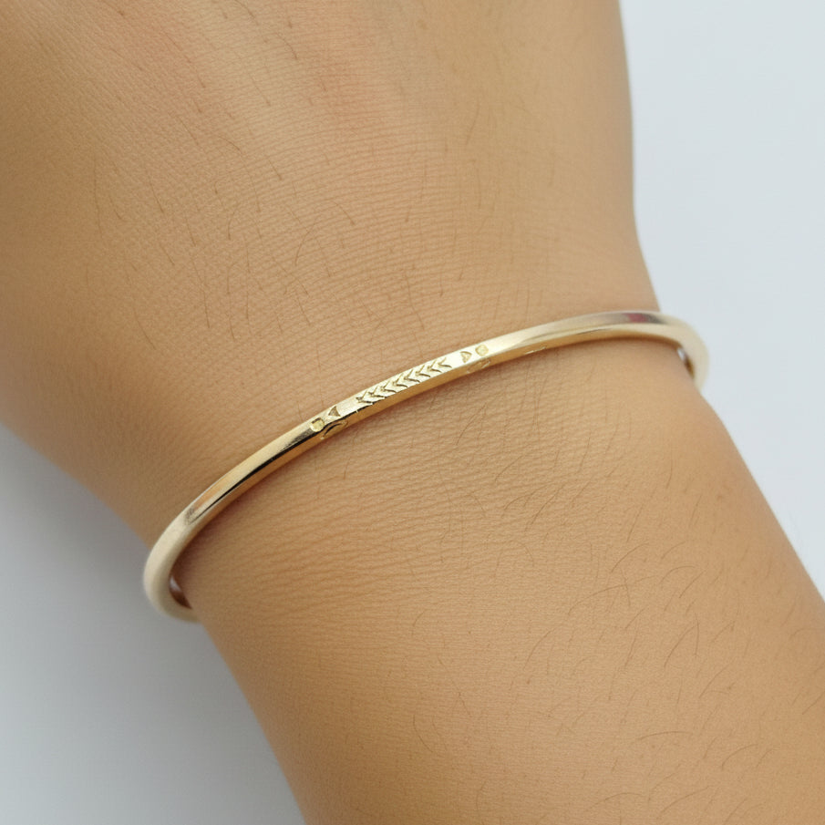 Bracelet Jonc en Or Jaune 18K - 23.15Grs