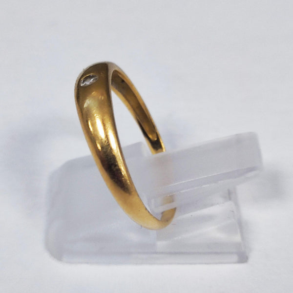 Bague en Or jaune 18K - Taille 56