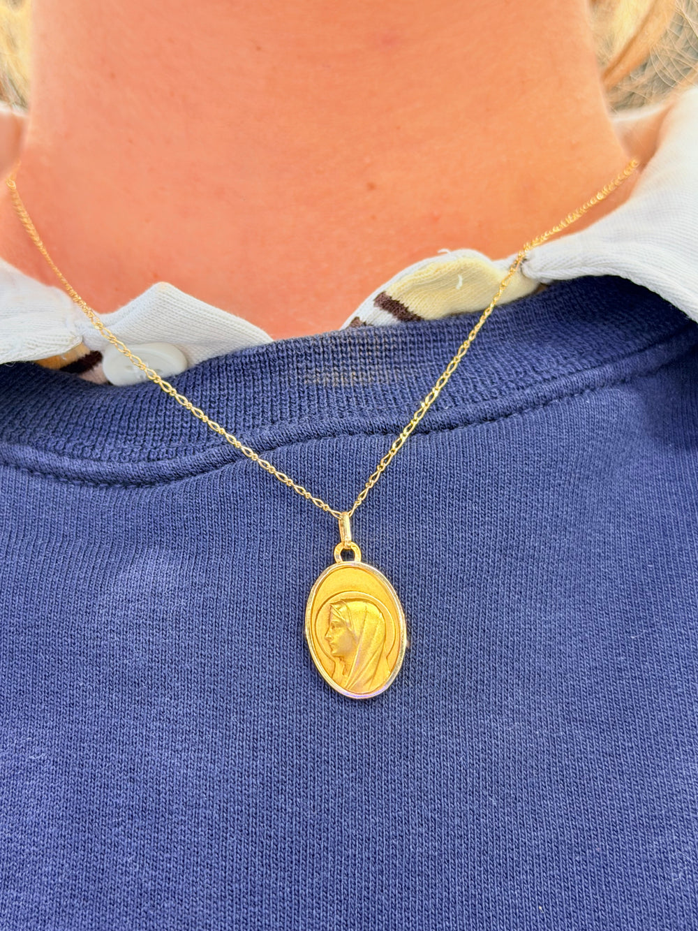 Pendentif Or Jaune Vierge - 18 Carats