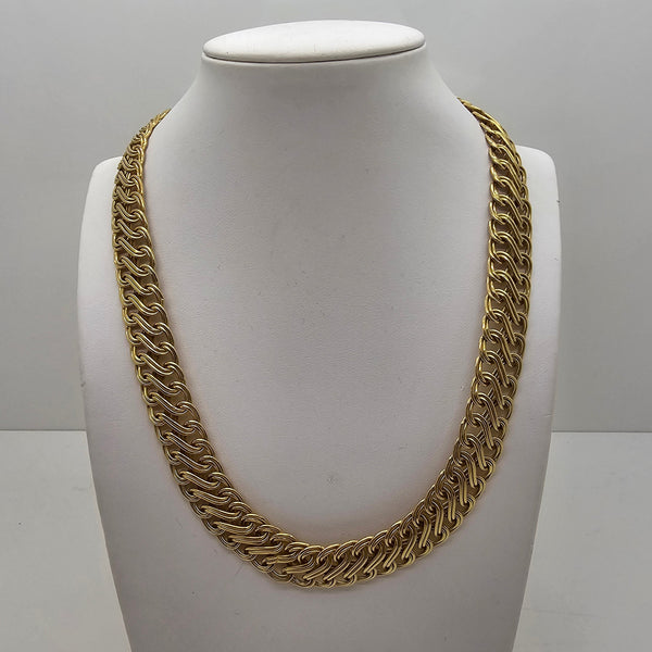 Collier chaîne américaine en or jaune 18K - 19.12 G