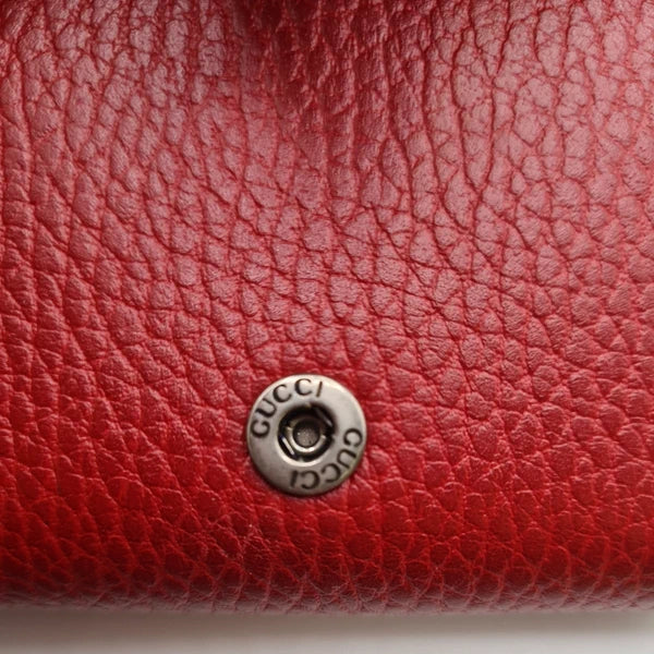 Portefeuille Dionysus Gucci en cuir rouge - Comme Neuf