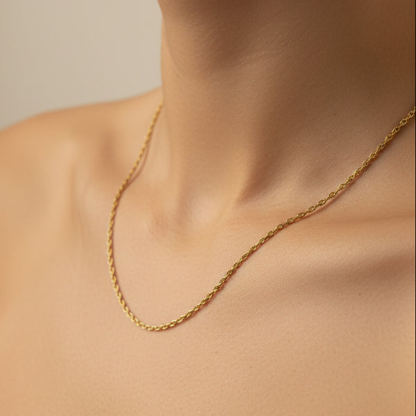 Collier en or jaune 18k - 3.63 G