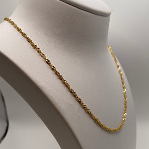 Collier Ras du Cou en Or Jaune 18K - 4.44g