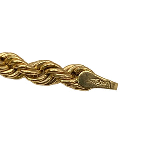 Bracelet or jaune 18K maille corde - L19cm - 3.45gr