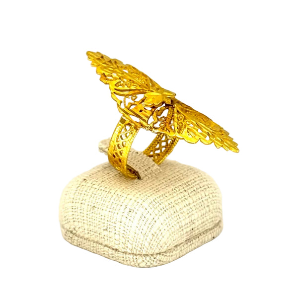 Bague ancienne en Or Jaune 18K - 6.13Grs - T60