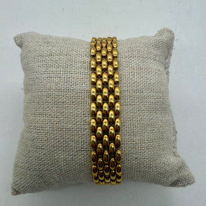 Bracelet Vintage Maillon Grain de Riz en Or Jaune 750/1000 - 22.36 Grs