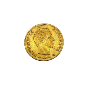 Pièce 10 francs en Or jaune 20 K napoléon III