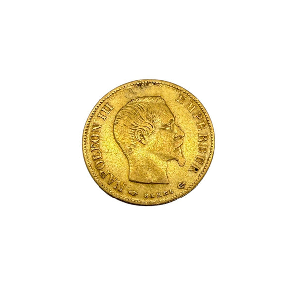 Pièce 10 francs en Or jaune 20 K napoléon III