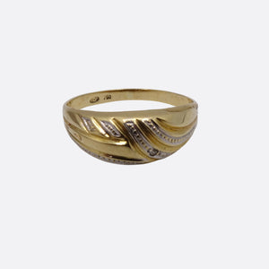 Bague en Or jaune 18K - 1.60g - Taille 53