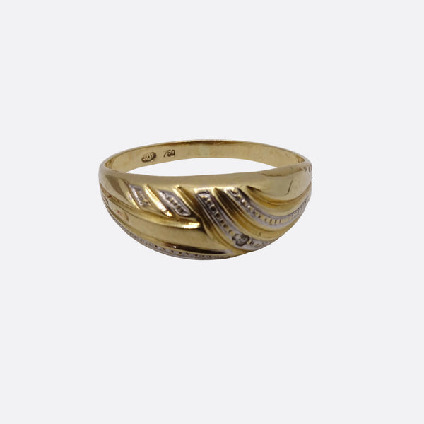 Bague en Or jaune 18K - 1.60g - Taille 53