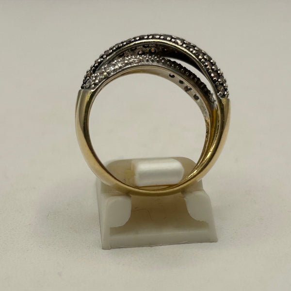 Bague en Or Jaune 18 Carats Diamants