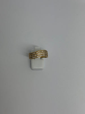 Bague en Or Jaune 18K - 3.89 Grs - Taille 57