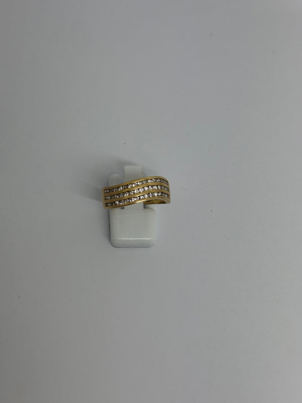 Bague en Or Jaune 18K - 3.89 Grs - Taille 57