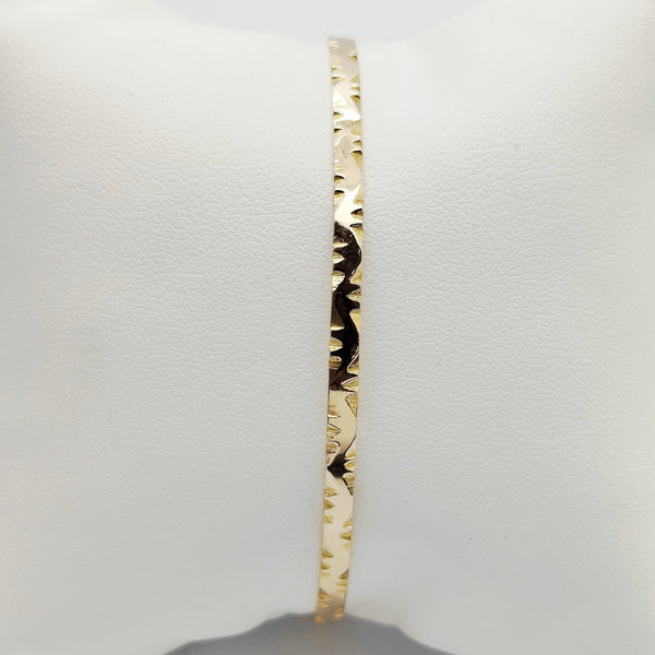 Bracelet jonc en Or Jaune 18K - 9.44gr - 6.5cm