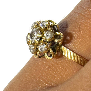 Bague en Or Jaune avec Oxyde de Zirconium