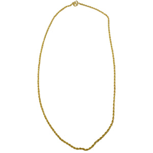 Collier Matinée Or 24 carats, maille Corde